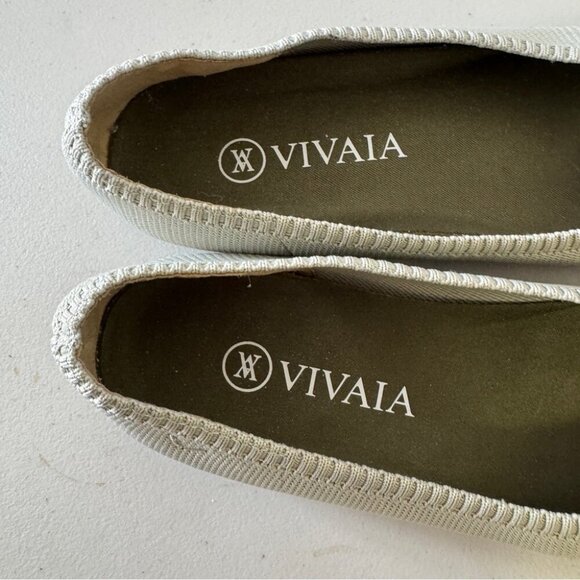 Vivaia Aria 2.0 Mint Gray Pointed Toe Ballet Flat Comfort Shoes Size 37.5 - Picture 8 of 16